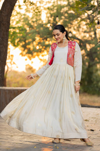 HERITAGE FLAIR ENSEMBLE KOTI AND GOWN SET