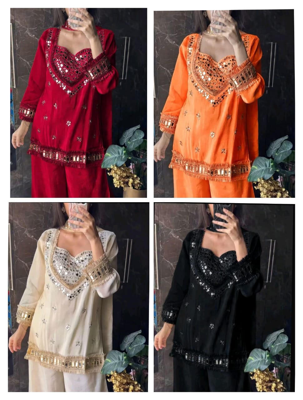 ETHEREAL IVORY MIRROR 3-PIECE SET