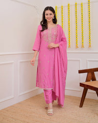 LUXE SHIMMER CHANDER 3 Pcs SUIT SET