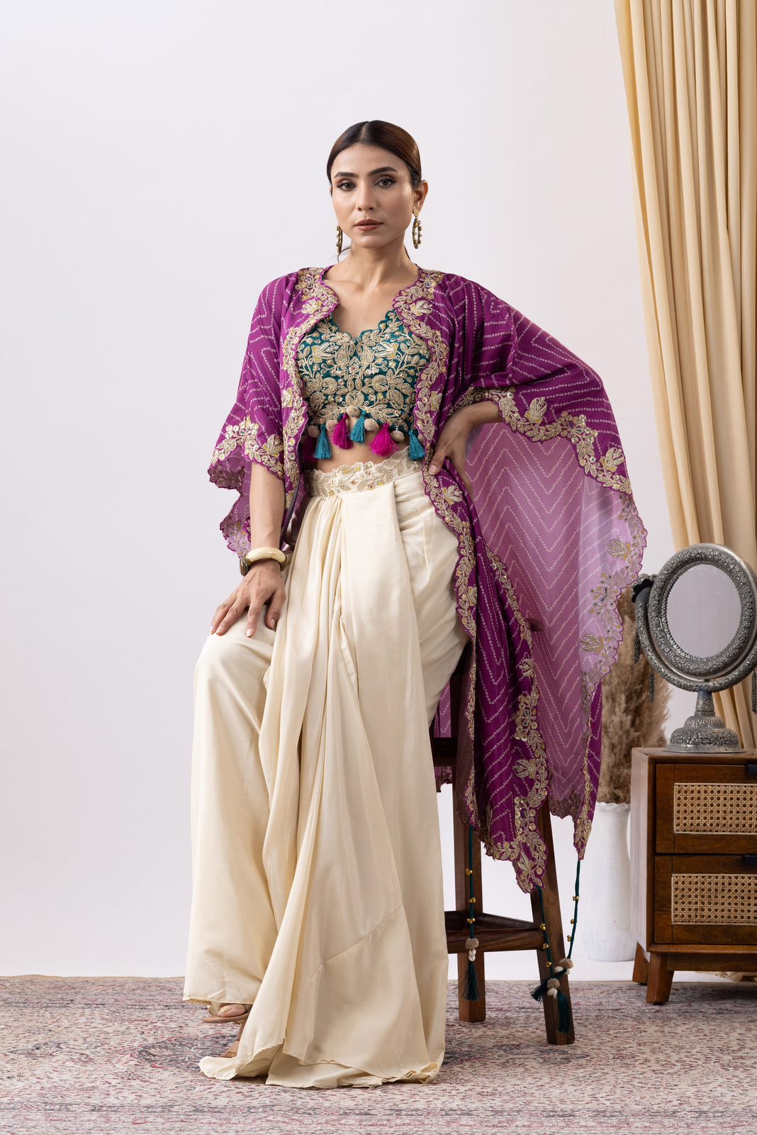 BANDHANI ROYALE 3- PIECE INDO-WESTERN SET