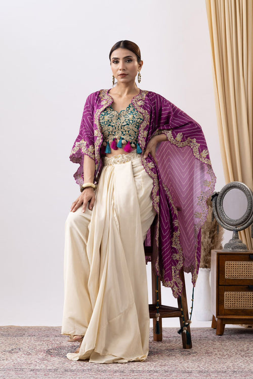 BANDHANI ROYALE 3- PIECE INDO-WESTERN SET