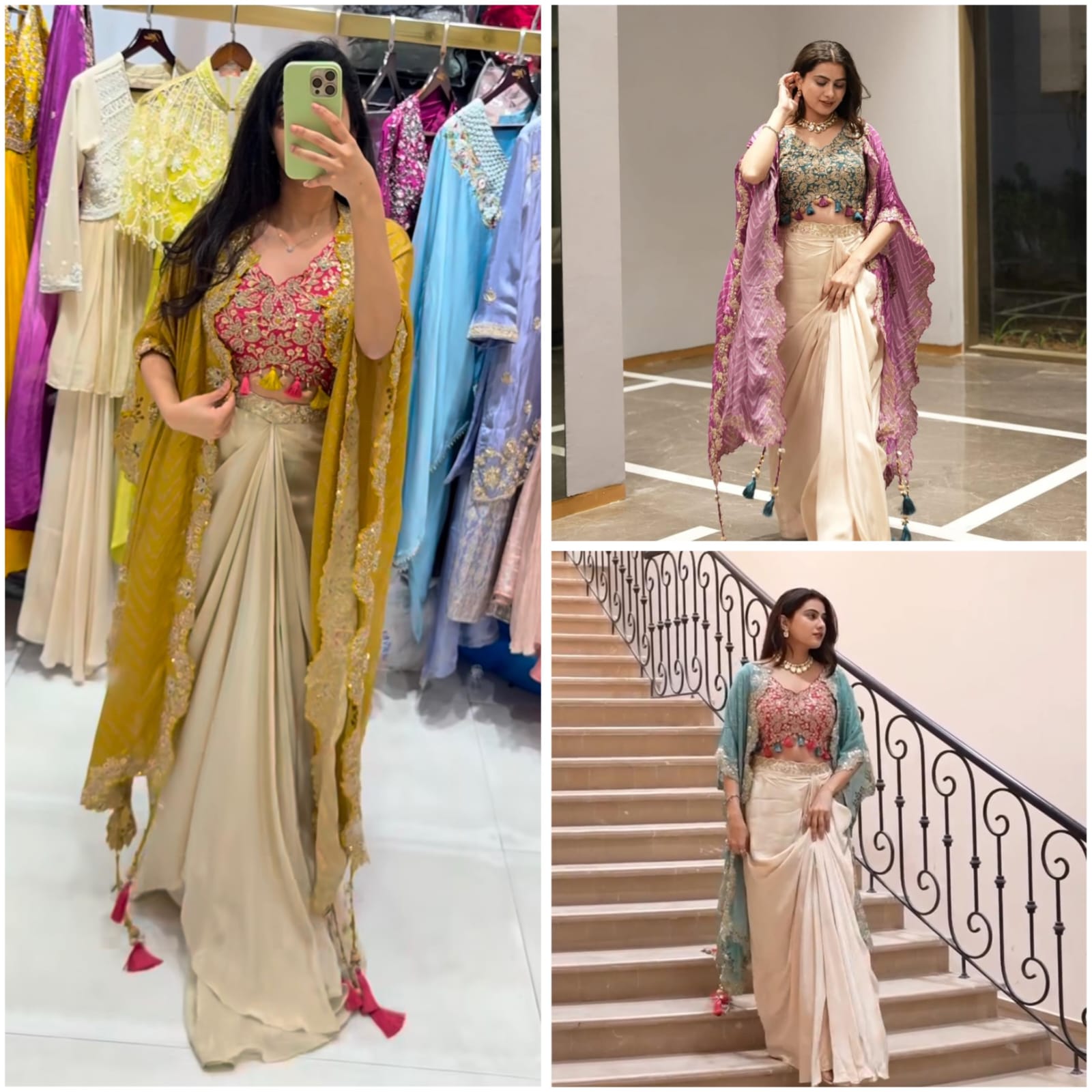 BANDHANI ROYALE 3- PIECE INDO-WESTERN SET