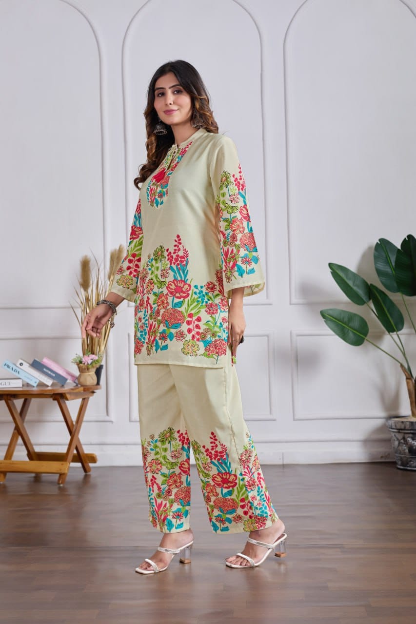 BLOOM AND BREEZE FLORAL CO-ORD SET