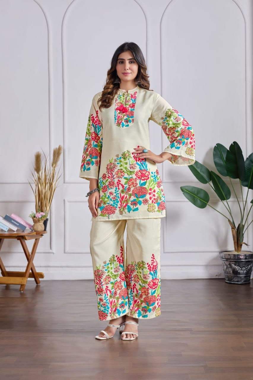 BLOOM AND BREEZE FLORAL CO-ORD SET