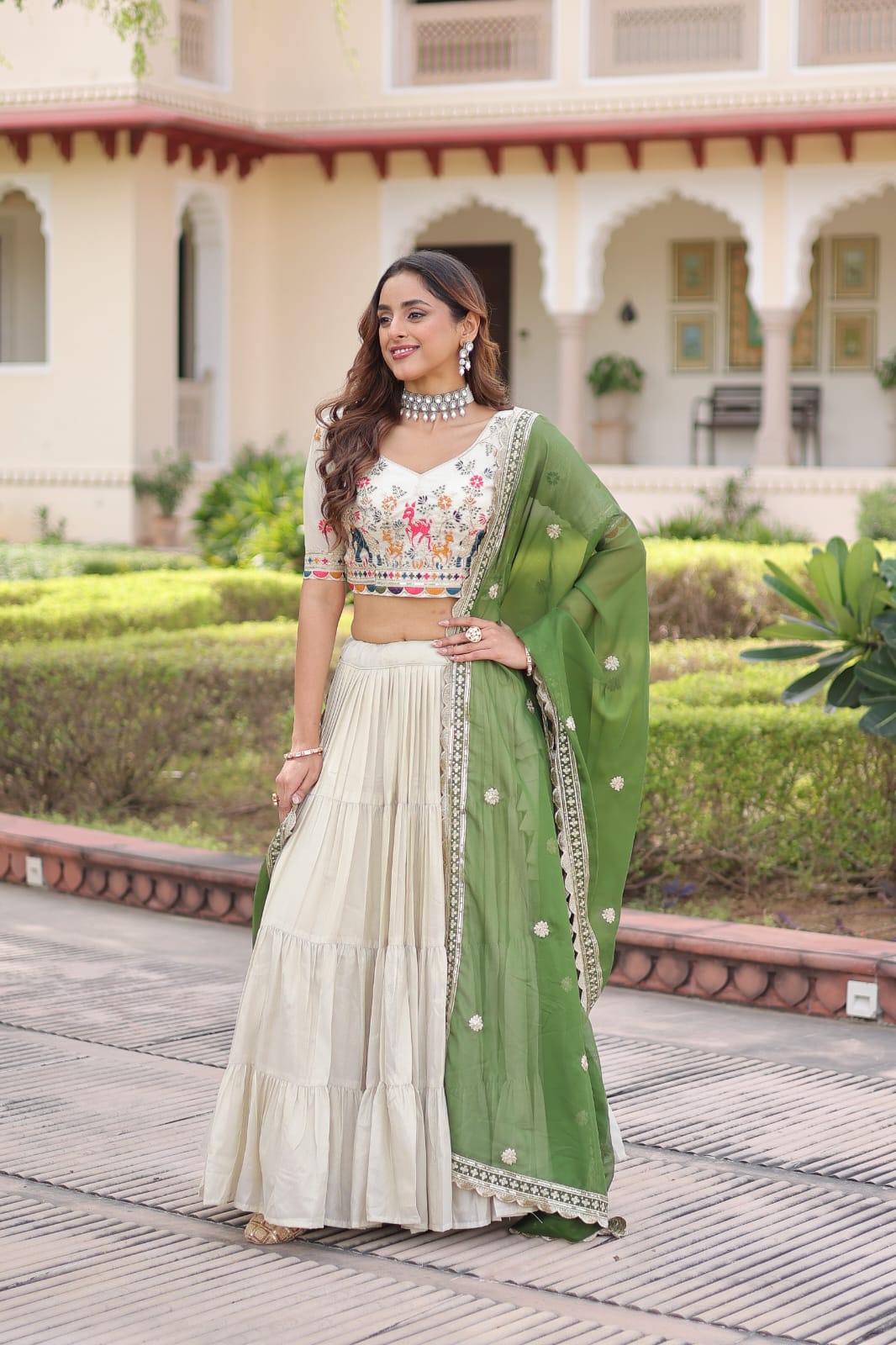 CELESTIAL SWIRL EXQUISITE LEHENGA WITH BLOUSE