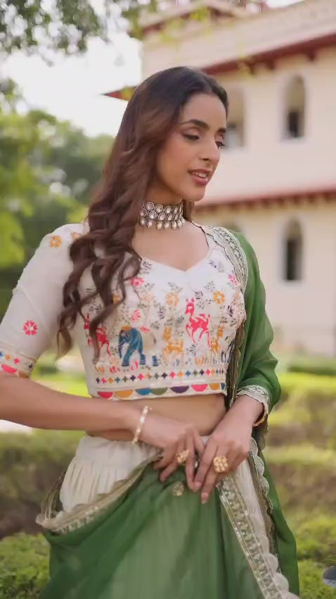 CELESTIAL SWIRL EXQUISITE LEHENGA WITH BLOUSE