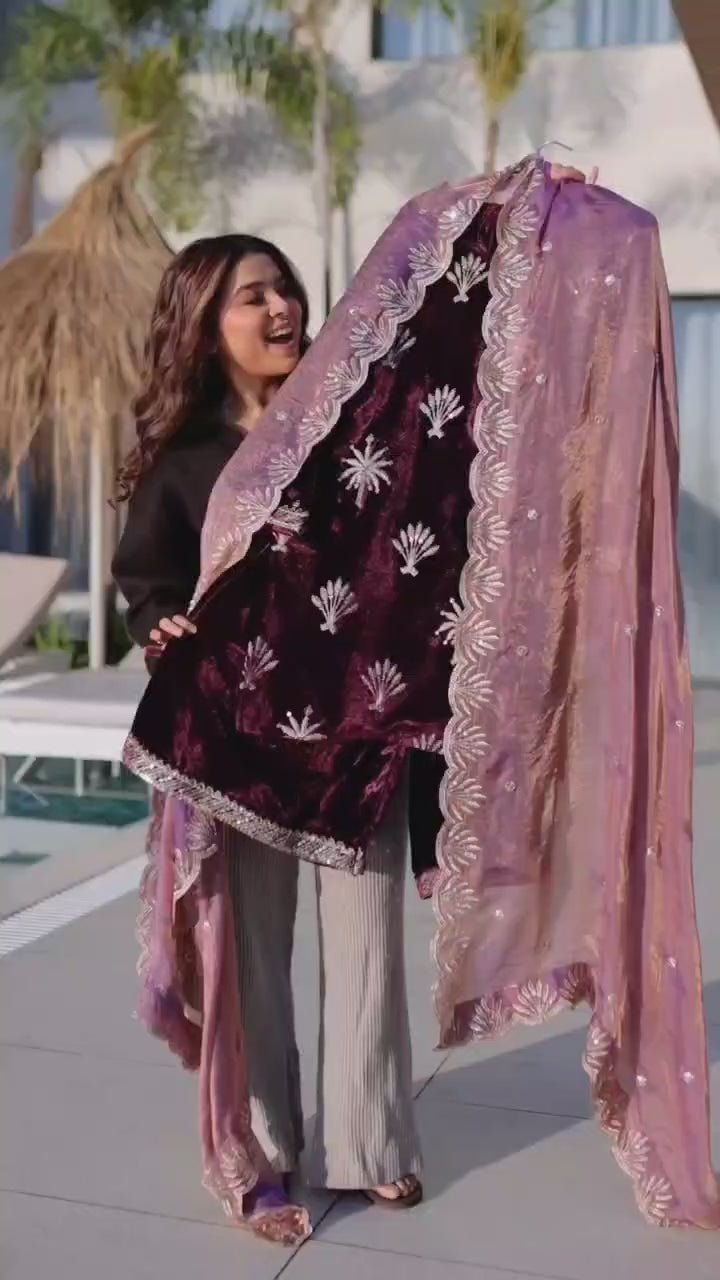 IMPERIOR ZARI SALWAR SUIT WITH DUPATTA
